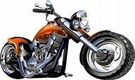 Nálepka 120cm Motor, motocykel HARLEY Vehicles 67