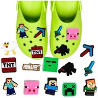 Crocs pins vzor ako z MINECRAFT 12ks rozprávkový darček pre chlapca pavúka