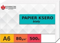 80g kopírovací papier WHITE A6 500 listov