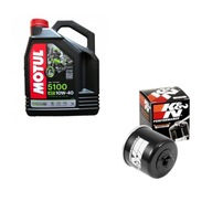 Motul 5100 4T 10W40 olej 4l + KN-138 olejový filter