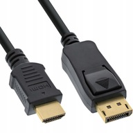 Kábel DisplayPort na HDMI 4K Adaptér DP/HDMI 2 metre