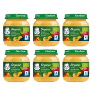 GERBER BIO dezert jablko marhuľa 6x125g