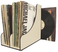 ORGANIZÁTOR NA STOJAN NA VINYLOVÉ DOSKY VINYL BÉŽOVÁ 20 CM 50 DOSKY