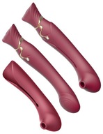 VIBRATOR RED ZALO QUEEN SET G-SPOT PULSEWAVE