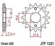 JT JTF1321.13 PREDNÉ OZUBENÉ KOLO