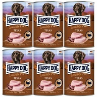 Happy Dog mokré krmivo pre psov moriak 6 x 400 g