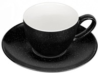 ŠÁLKA A OMÁČKA RUSTIKÁLNA 240ML PORCELÁN, ČIERNA