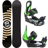 Snowboard RAVEN Relict Rental 161cm + S200 Green