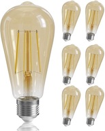 SADA 8 LED ŽIAROViek EDISON E27 6W 2700K VINTAGE