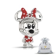 STRIEBORNÉ KARÁLKY MICKEY MOUSE BEAD SO STUŽKOU 925