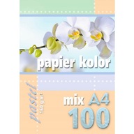 KOPÍROVACÍ PAPIER A4 100 ARK MIX FARIEB PASTELOVÁ LINKA