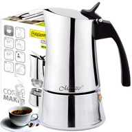 KÁVOVAR Espresso kávovar 200ml Oceľ INOX INDUKČNÝ PLYN MAESTRO