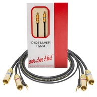 PHONO 2 RCA - 2xRCA ZÁZNAMOVÝ KÁBEL VAN DEN HUL D-501 SILVER HYBRID 1m