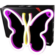 Neónové LED batérie/USB nástenná lampa Butterfly