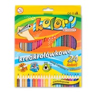 Trojuholníkové ceruzkové pastelky, 24 farieb, Premium Color TT72