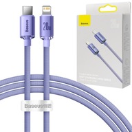 Fialový kábel USB-C Lightning pre iPhone 13 14