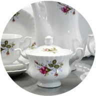 002 MISKA NA CUKOR 300 Róża IWONA CHODZIEŻ PORCELÁN