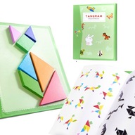 Skladačky Tangram puzzle pre deti 3+