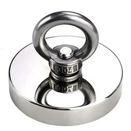 SSMD 42 NEODYMIUM MAGNET 80kg magnetický držiak STRONG Ø42 H9mm s očkom N52