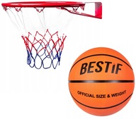 Basketbalový kôš 45 cm Bestif Basketbalový set, oranžová, veľkosť 5