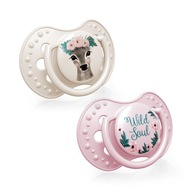 LOVI Dynamický cumlík 3-6m 2 ks Wild Soul Girl