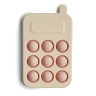 Mushie Phone Stlačte Toy Blush