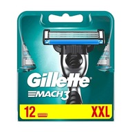 12x vložka Gillette Mach3 Čepele nožov Originál