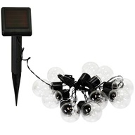 SOLÁRNE ZÁHRADNÉ ZÁHRADNÉ LAMPY, GULE, 10 LED