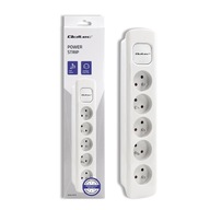 Qoltec Predlžovací kábel Power strip 5 zásuviek 1,8m osvetlený vypínač