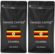 Kávové zrná 2kg Arabica čerstvo pražená Uganda