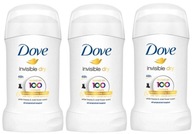 Antiperspirant Dove Invisible Dry tyčinka 40 ml x3