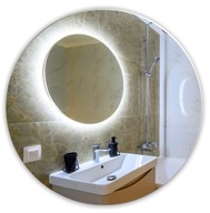 Okrúhle osvetlené LED zrkadlo, 80 cm do kúpeľne