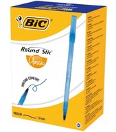 BIC Round Stick Klasické guľôčkové pero modré 60ks.