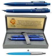 Parker IM Monochrome Modré pero a guľôčkové pero s BEZPLATNÝM GRAVÍROVANÍM JOTTER
