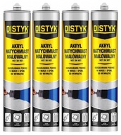 4x Akrylátový okamžite pretierateľný biely DISTYK od DEN BRAVEN 280 ml