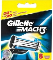 Gillette Mach 3 žiletky, 8 ks, náplne