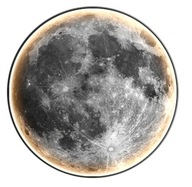 Nástenná lampa Moon 40 cm Nástenná lampa Stropná lampa Vnútorný tvar