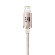 Kábel USB-A Lightning Baseus 20W, 2m 2,4A lesk