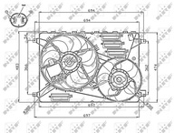 NRF 47754 Ventilátor chladenia motora