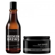 Redken Brews Clay pomáda 100ml a šampón 3v1 300ml