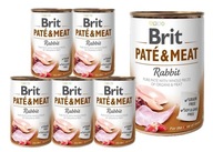 BRIT Pate&Meat Rabbit mokré krmivo pre psov s králikom 6x400g