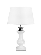 Klasická biela glamour stolná lampa, 53 cm