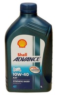 SHELL 10W40 olej 1l ADVANCE 4T AX7 / motocykel