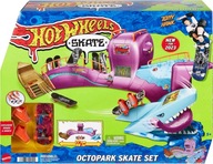 Hot Wheels Octopark Fingerboard SkatePark Skateboardová dráha, topánky + doska