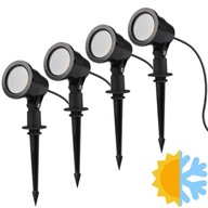 4 x LED ZÁHRADNÉ SVETLO 7W 230V VŔTANÉ REPROD