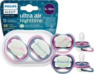 AVENT Philips SCF376/14 ultra air Nočný cumlík 6-18m 2 x