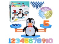 Naučte sa počítať Balance Balance Scale Penguin