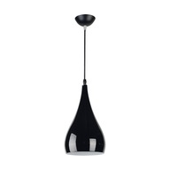 STRUHM Čierna závesná lampa JUSTA BLACK E27 03264