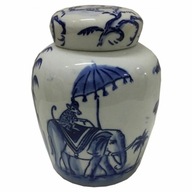 Váza DKD Home Decor Blue White Porcelain Ind