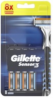 Náboje do žiletky Gillette Sensor3 Blades 8 kusov